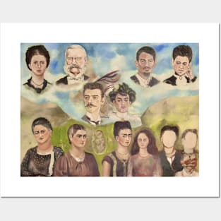 Portrait of Frida’s Family by Frida Kahlo Posters and Art